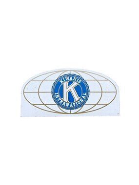 Vintage The Cat's Meow 1998 Kiwanis International Wooden Decor Shelf Sitter